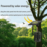 4G Trail Camera Photo Traps with 7500mAh Solar Panel 4MP 2K Video Cloud Storage Live Views Wide Angel Detection for Hunting