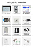 Tuya 9 inch color wireless WiFi screen add Inductive Card Camera doorbell intelligent APP intercom Access Control System
