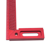 300mm CrossLine Calibration Ruler T-Type Scribing Marking Gauge Aluminum Alloy Height Gauge Woodworking Measuring Ruler
