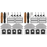 2 Set Accessories Kit For Dreame D20 Pro Plus Robot Vacuum Cleaner Parts Main Side Brush Hepa Filter Mop Cloth Dust Bags