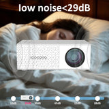 Projector Portable Small Design, HDMI USB Interfaces, Built-in Speaker, EU/US Plug Choices for Travel Use