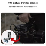 B27B 1/4 Scew Transmission Mounting L Bracket With Cold Shoe Mount For DJI TRANSMISSION TX Holder For DSLR Camera Cage