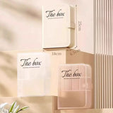 Dust-proof Cover Data Cable Organizer Multi Grid Book Shape Charger Organizer Portable Design Separate Grids Desktop Container
