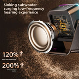 Auto-induction Wireless Induction Speaker RGB Ambient Light Dual Mode Bluetooth Speaker Portable 360° Rotation Phone Stand