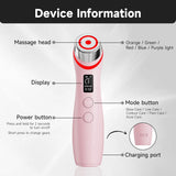 NEW Booster Pro Led Facial Light Therapy 5 Colors Eye Beauty Wand Red Light Eye Massager for Skincare & Blue Rejuvenation Tool