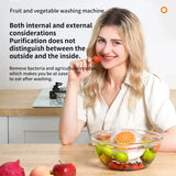 Wireless Fruit & Vegetable Cleaner – Food Purifier Device for Home Use, Compact Kitchen Appliance Best Tool