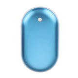 2-in-1 Electric Hand Warmer USB Rechargeable 5000mAh Power Bank Mini Handwarmer 3 Levels Double Side Heating for Home Office Use