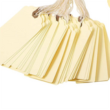 GW-240Pcs 4 3/4 X 2 3/8In Manila Labels Shipping Labels Cardboard Labels With String Hanging Labels With Reinforced Holes