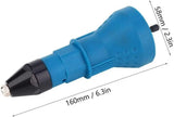 Electric Rivet Nut Gun Pull Drill Riveter Conversion Adapter for Cordless Rivete Nozzle Nut Tool Multifunction Nail Gun Tools