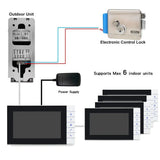 New 7 inch Wired Video Intercom System Video Entry Door phone Doorbell LCD Monitor + IR Camera Kits for Home Villa Apartment