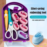 Various Shapes DIY Puncher Craft Set With Storage Box Plastic Flower Shaped Punch DIY Projects Craft Hole Punch Shapes Set