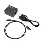 Digital Optical Coaxial Signal to Analog DAC SPDIF Stereo 2*RCA Audio Converter Adapter With Fiber Optical Cable 3.5MM Jack