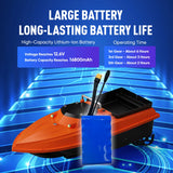 12V D80B RC Fishing bait boat with Tray and line release and anti flip ball