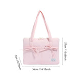 New 14inch Laptop Shoulder Bag Bowknot Large Capacity Tablet Sleeve Case Multifunctional Shockproof Laptop Handbag Travel