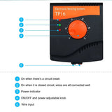 TP16-2 Electric Dog Fence System Hidden Waterproof Rechargeable Pet Containment Dogs WITH 2 Collars For 2 Dogs