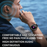 T95 High-end Business Smartwatch With Headphones Metal Case HD Full Circle Touch HIFI 9D Sound Quality Message Alerts BT Calls