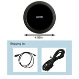 Round LCD 3.4inch 4inch Circular LCD Monitor With Black Silver aluminum alloy case