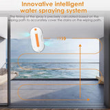 Automatic Electric Window Cleaning Robot 5.3KPa Suction 0.6L Water Tank Spray Glass Cleaning APP Remote Control For Household