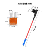 Micro2 Fuse Taps - Upgraded RV Camper Inline Fuse Tap, 12V ATR Add-a-Circuit Blade Fuse Tap Adapter with 5 Amp Micro2 Fuse