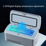 Insulin Cooler - USB Rechargeable Mini Medical Refrigerator with Smart Temperature Control for Travel & Home Use (Car/Office