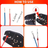 729Pcs Automotive Pin Connectors Kit, 1/1.5/1.8/2.2/2.3/2.8/3.5mm Male&Female Wire Pins, Non Insulated Wire Terminal Pin Kit.