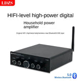 Digital small power amplifier desktop audiophile audio Bluetooth 5.0 high power car power amplifier machine home