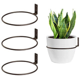 Plant Holder Ring Plant Wall Mount Flower Pot Holder Ring Metal Wall Mounted Plant Hanger for Indoor Plant Flowers Brackets