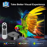 Smart TV Player C7 Set Top Box Portable Home HD 4K Wifi 6 Remote Control Language Bluetooth US Plug