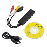 USB Audio Video Capture Card Adapter with USB Cable USB 2.0 to RCA Video Capture Converter For TV DVD VHS Capture Device