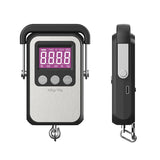 60kg Digital LCD Hanging Hook Scale 10g Electronic Luggage Fish Scales Battery/USB Stainless Steel Panel Handle Weighing Balance