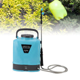 Battery Powered Backpack Sprayer Adjustable Pressure Agricultural Electric Sprayer with 5 Nozzles for Weeding Spraying Cleaning