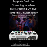 GW-X7 Live Streaming Sound Card Voice Changer DJ Mixer Effects For PC Smartphone Computer Audio Interface Console Card