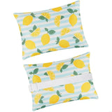2025 New Pack of 2 Outdoor Lounge Chair Head Pillow with Waterproof Cover Elastic Strap