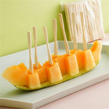 1000pcs 3.5 Inch Bamboo Appetizer Forks Mini Disposable Forks for Fruit