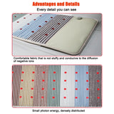 Far Infrared Heating Mat with Negative Ions & Photon Therapy - 24 Gemstone Amethyst Rainbow Pad for Back Pain Relief Recovery