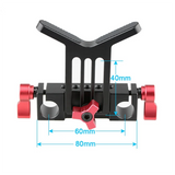Universal Camera Lens Support With Standard 15Mm Double Rod Clamp Rail Block For DSLR Camera Rig Shoulder Support System