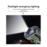 Multi-Function Solar Emergency Radio With AM/FM Bands Large Flashlight Hand-Crank Generator Portable Cell Phone Charger
