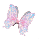 2025 New Light Up Butterfly Wing Costume with Light and Music Children Electric Butterfly Wing for Kid Birthday Halloween