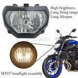Suitable for vehicle FZ07 MT07 2018-2020 new motorcycle headlight assembly