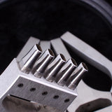 5 Prong Eyelet Cutter Head Removable Chisel Stainless stee Leather Punch Tool Craft Watch Band Strap Oval Hole Puncher Stitching