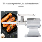 Small Stainless Steel Meat Grinder Butcher Shop Special Sausage Stuffer Light and Efficient Easy to Clean eEectric Meat Grinder
