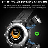 2 In 1 Smartwatch&TWS Earbuds Local Music Recording BT Calls Headphone Charging Case Watch Music Voice Assistant T92 Smart Watch