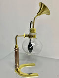 Perfume Bottle Scent Test Bottle Brass Perfume Scent Essential Oil Coffee Test Glass Bottle Brass Perfume Scent with Stand