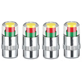 36PSI Tire Pressure Monitoring Valve Easy To Read 3 Color Eye Alert Tire Pressure Monitor Valve Stem Caps for Most Car Truck SUV