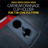Rear Water Cup Holder Cover Waterproof Silicone Design For Honda Civic For FL5 Model 2022-2025