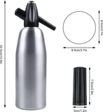 1L Soda Water Siphon Portable Soda Maker Seltzer Water Maker Seltzer Siphon Bottle Kit Soda Siphon for Home Bar