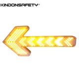 Amber LED Signal Boards Directional Traffic Advisor Lights Arrow Sign Light Roadway Safety 12V  for Sprinklers, Garbage Truck