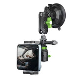 Universal Car Suction Cup Mount with Adjustable Metal Magic Arm Stand for GoPro/Insta360 & DJI Action & Action2 and Phones