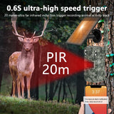Solar Powered Cellular Trail Camera, Traps with Sim Card, Live Stream, No Glow, IR, 4G App, Hunting Camera