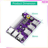B27B Power Adapter Connector ATX 24Pin Power Module Adapter With 12 Port USB 2.0 And QC 2.0/ 3.0 And 12V Output
